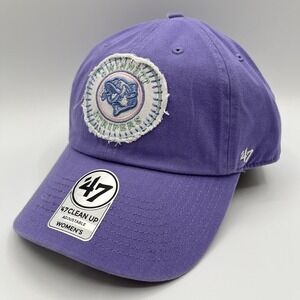 Gwinnett Stripers Hat Cap Strap Back Womens One Size Purple MLB 47 Brand NEW